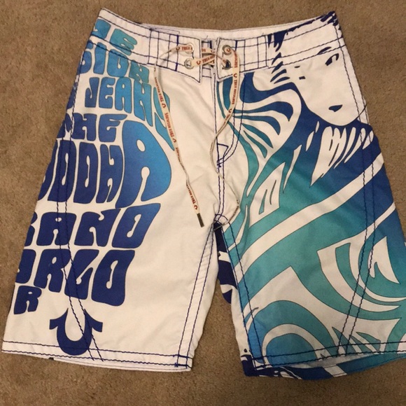 true religion swimming shorts